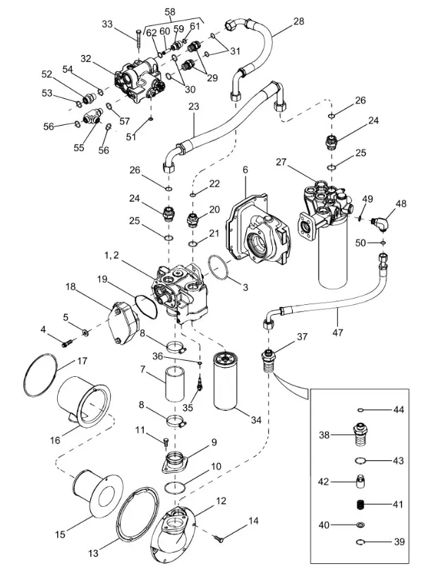 87483992 - Насос гидравл. TGT8/Mg.